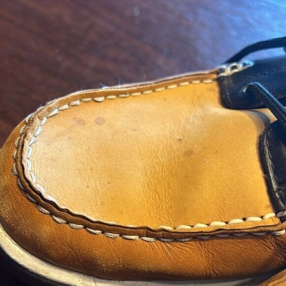 Timberland Mens Two-Tone Leather Boat Shoes Size 10M